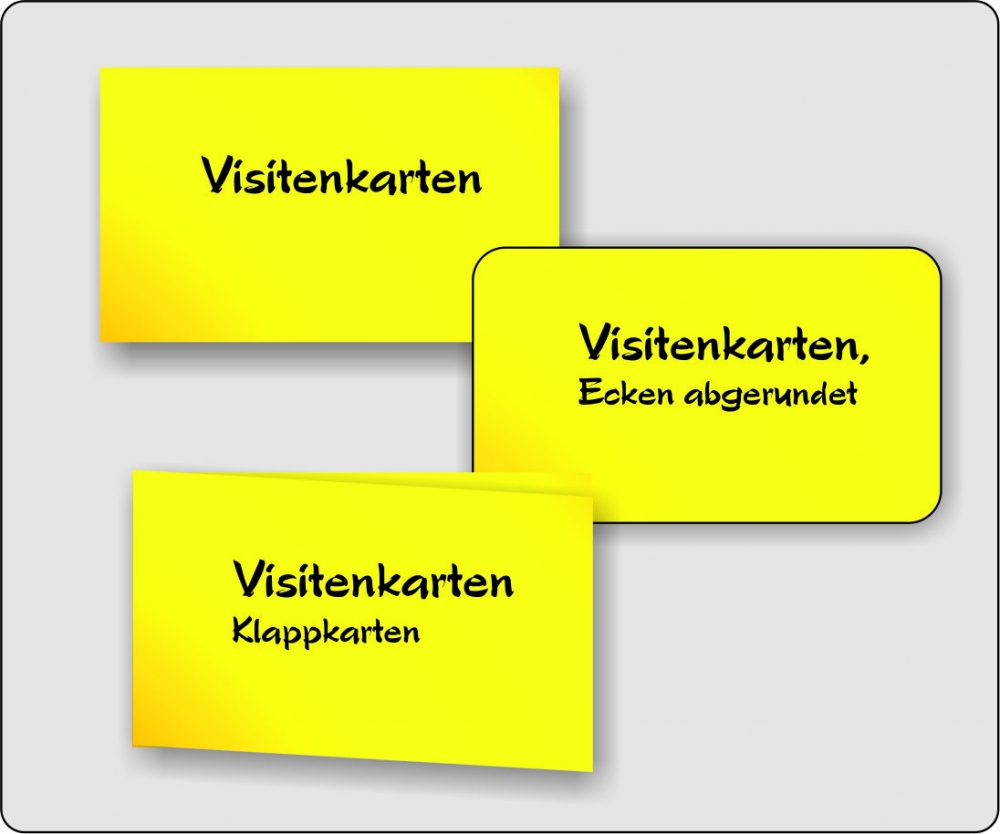 Bild 1 von Visitenkarten, standard  / (Farbigkeit) 4/4-farbig / (Stückzahl) 1000 / () 300 g/qm PlanoJet / () keine Veredlung